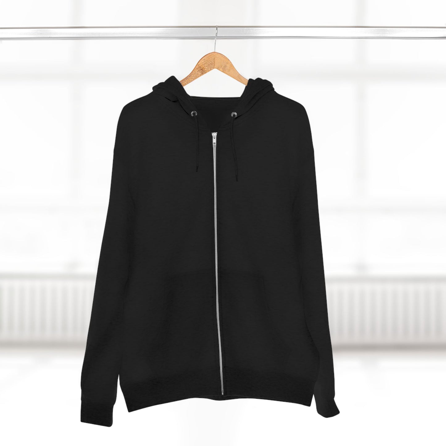 Grave Shift Zip Hoodie — Skull Night Shift Coffee & Tea Design