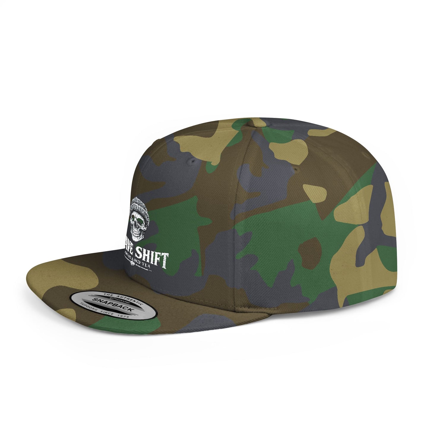 Grave Shift Flat Bill Snapback — Embroidered