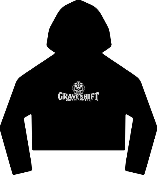 Grave Shift Women's Cropped Raw-Edge Hoodie