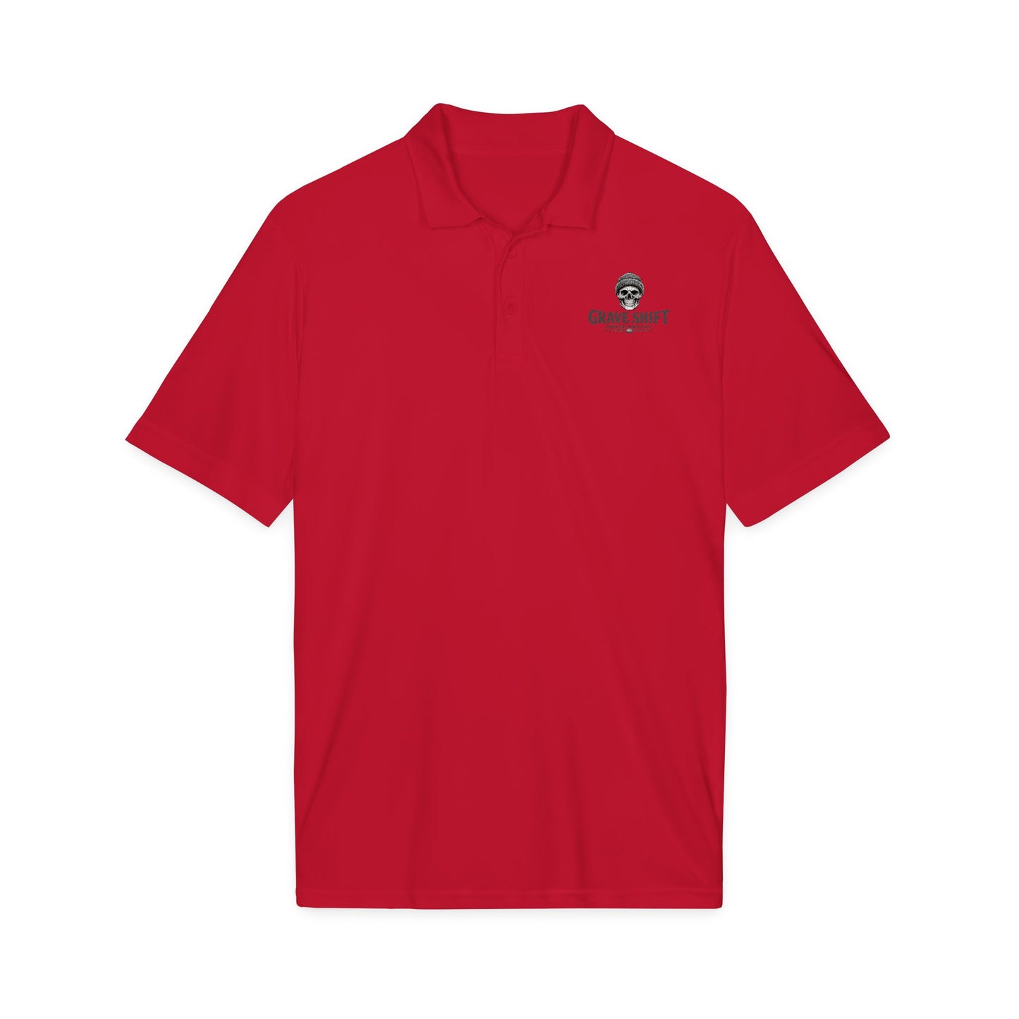 Grave Shift Skull Logo Polo Shirt — Embroidered Workwear
