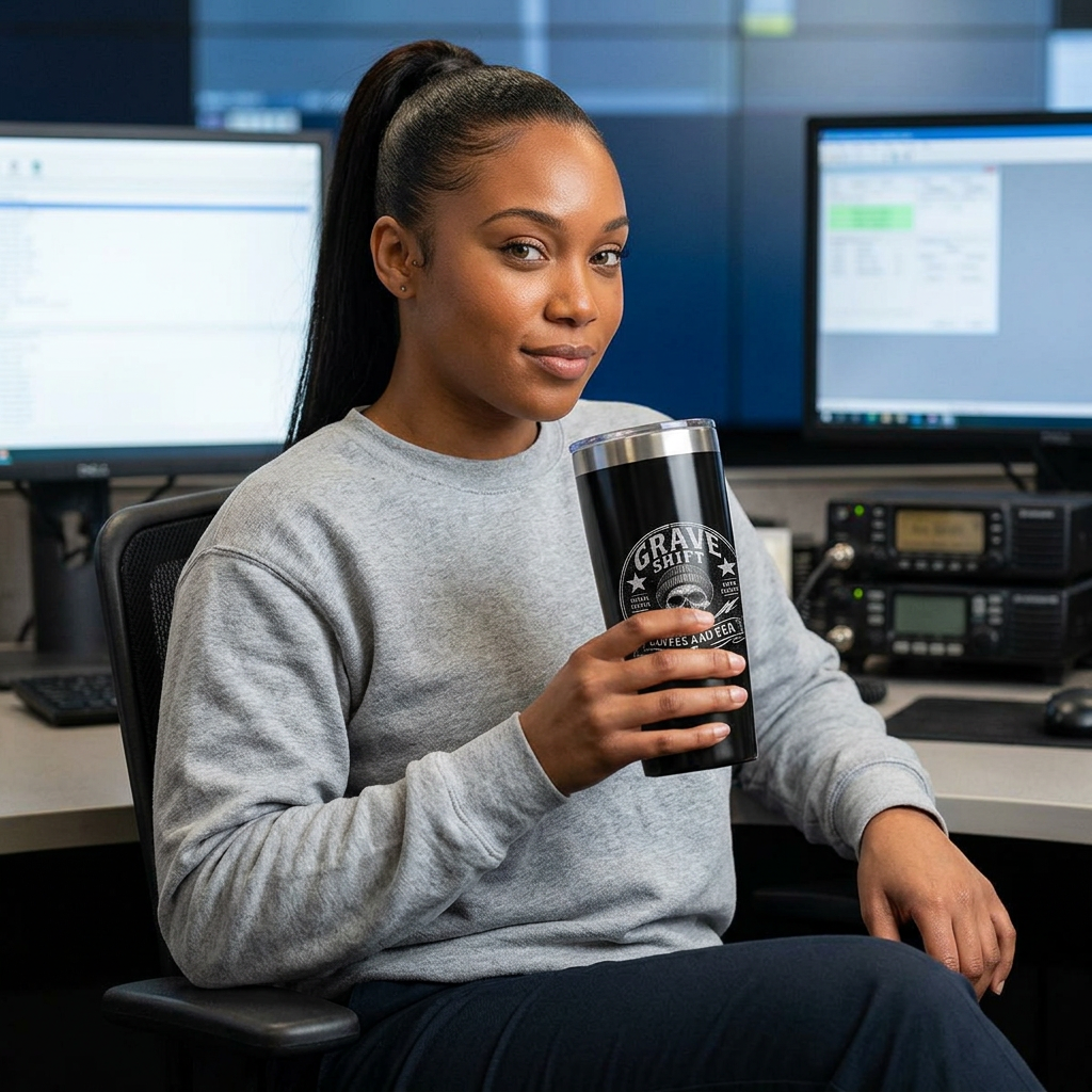 Grave Shift Skinny Tumbler — 22oz