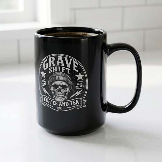 Grave Shift Black Mug — 15oz