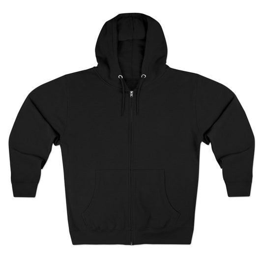 Grave Shift Zip Hoodie — Skull Night Shift Coffee & Tea Design