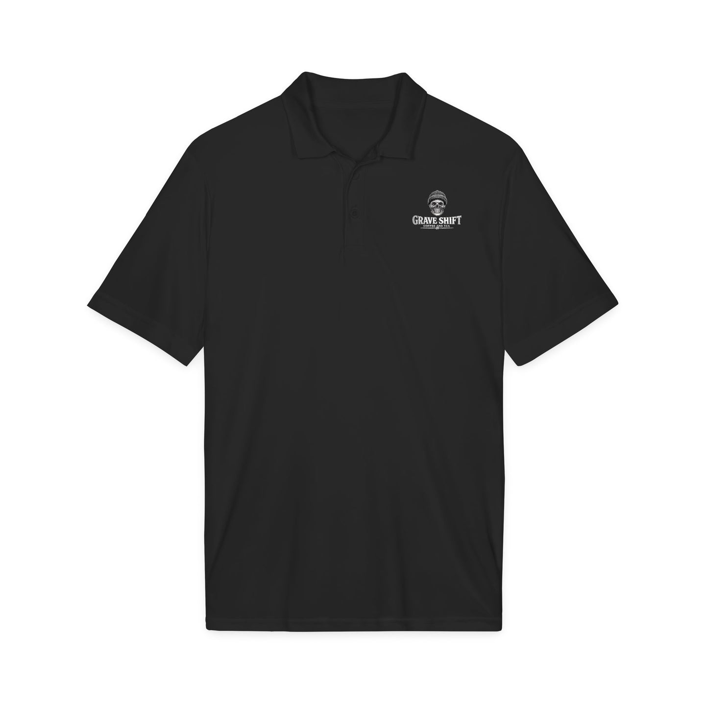 Grave Shift Skull Logo Polo Shirt — Embroidered Workwear