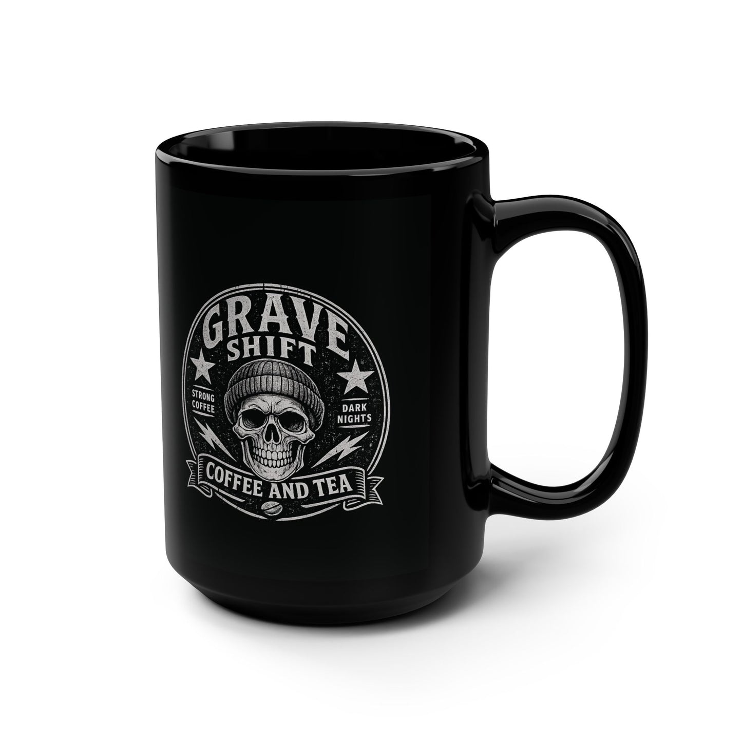 Grave Shift Black Mug — 15oz