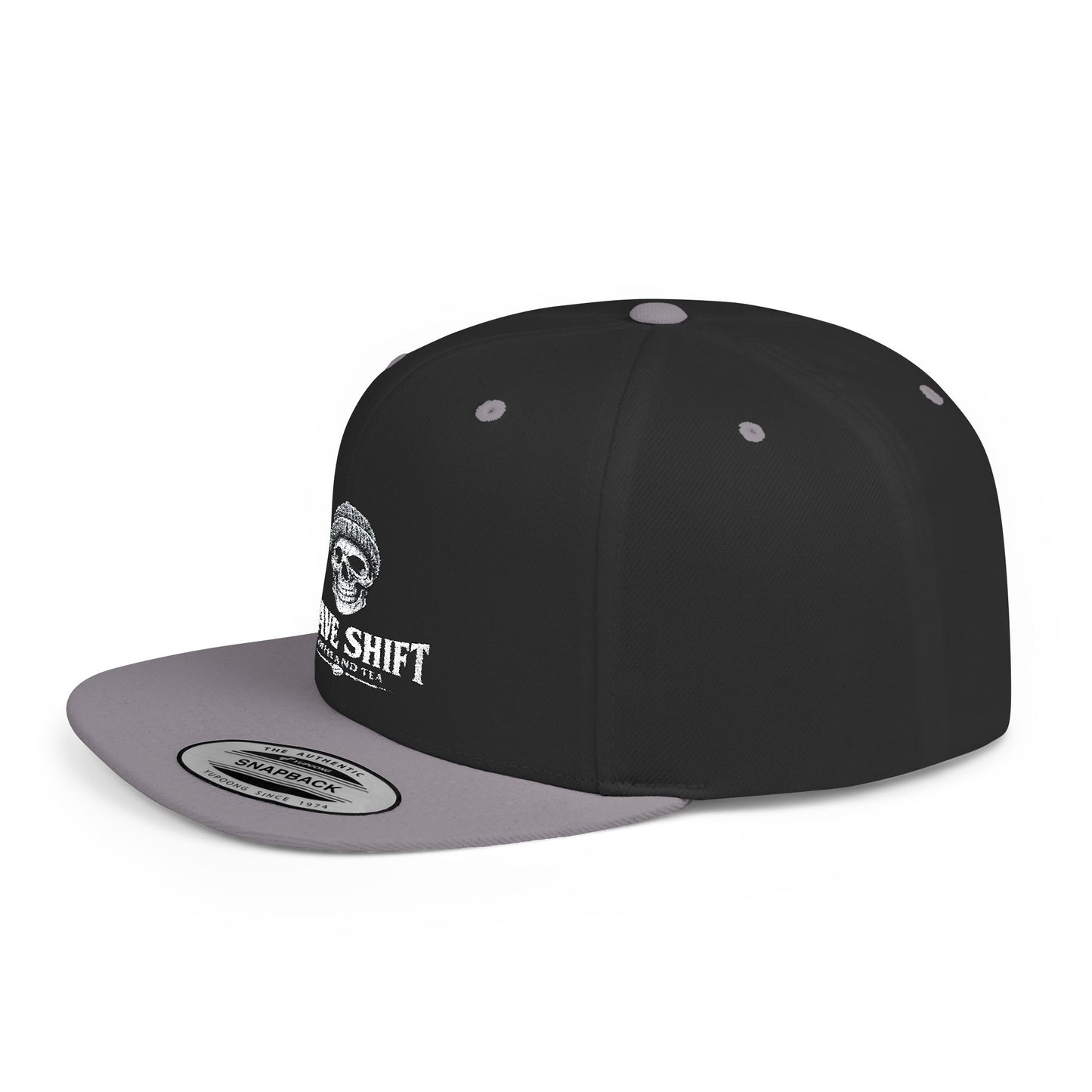 Grave Shift Flat Bill Snapback — Embroidered