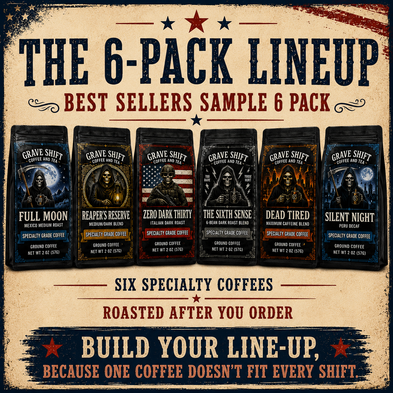 Sample 6-Pack Line-Up