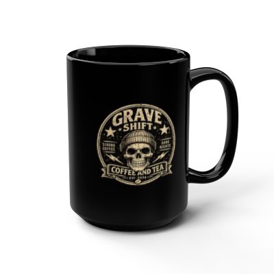 Grave Shift Black Mug — 15oz