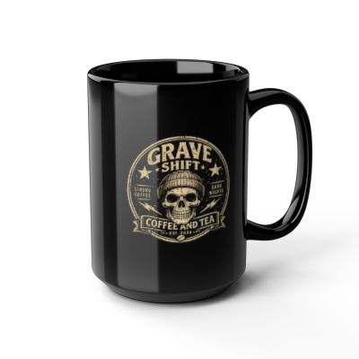 Grave Shift Black Mug — 15oz